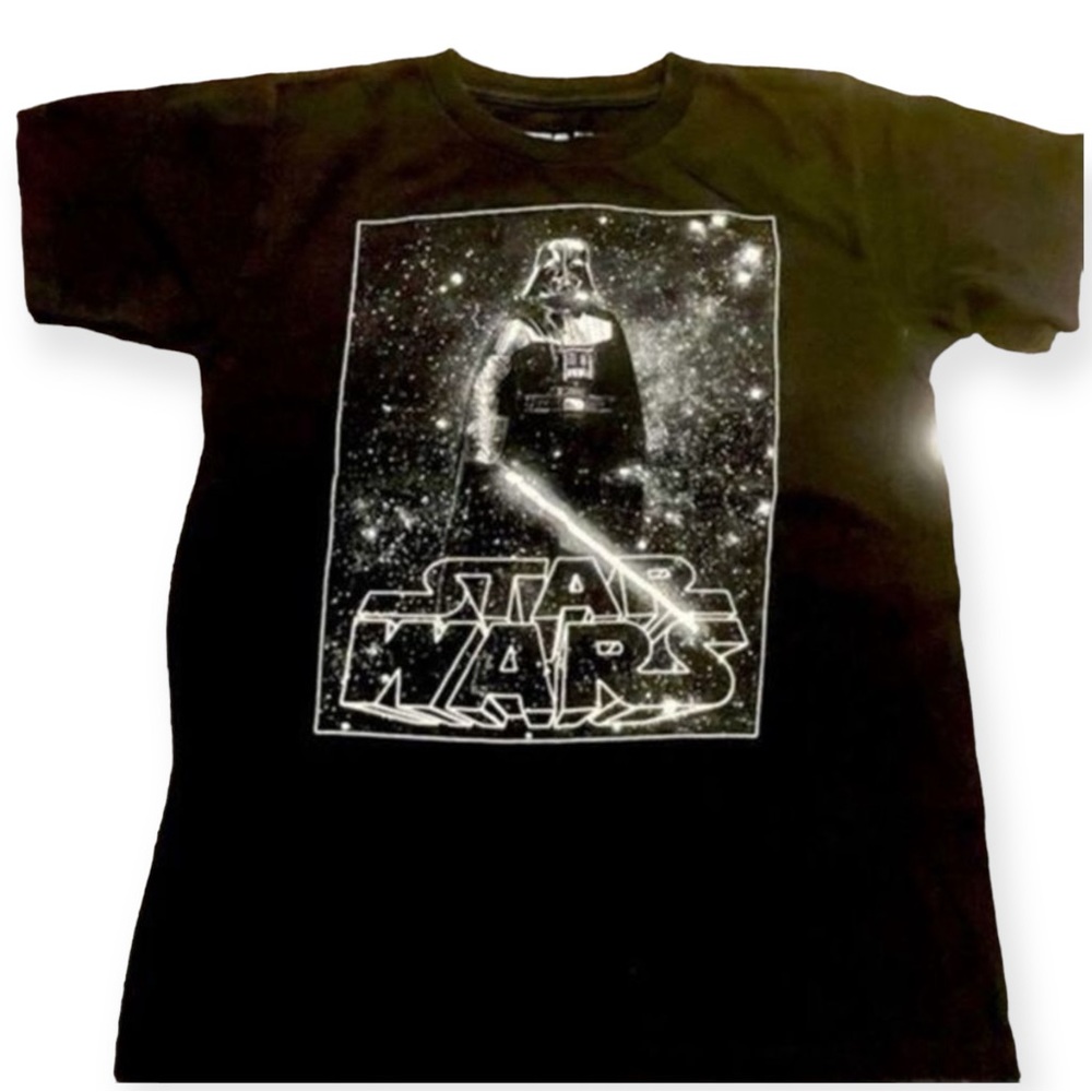 Star Wars Boys Darth Vader Black Shirt Size S
